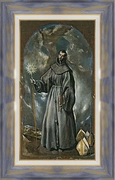 Картина в раме - San Bernardino. Эль Греко