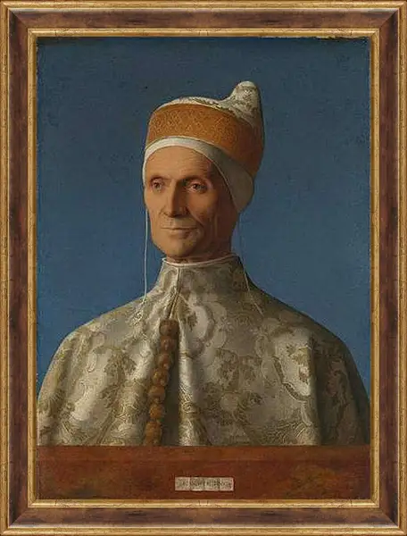 Картина в раме - Doge Leonardo Loredan. Джованни Беллини