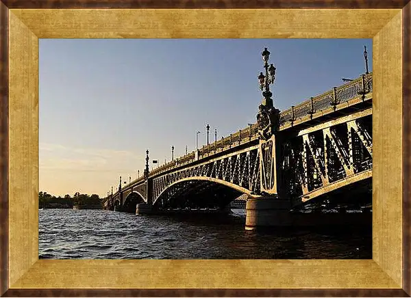 Картина в раме - Мост в Санкт-Петербурге