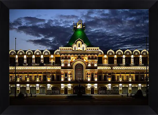 Картина в раме - Нижегородская ярмарка. Городской пейзаж