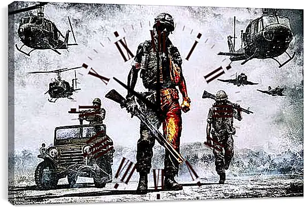 Часы картина - Battlefield: Bad Company 2