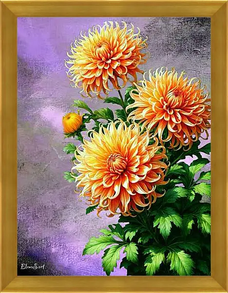 Картина в раме - Flowers 98