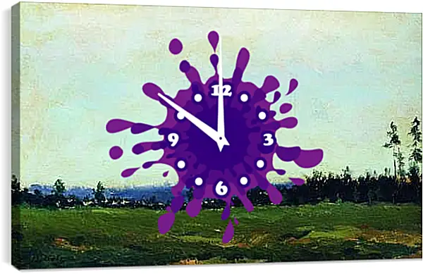 Часы картина - Пейзаж 2. Ефим Волков