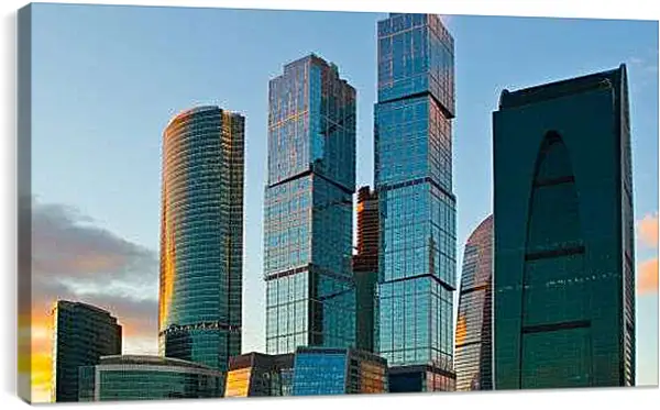 Постер на подрамнике - Москав Сити