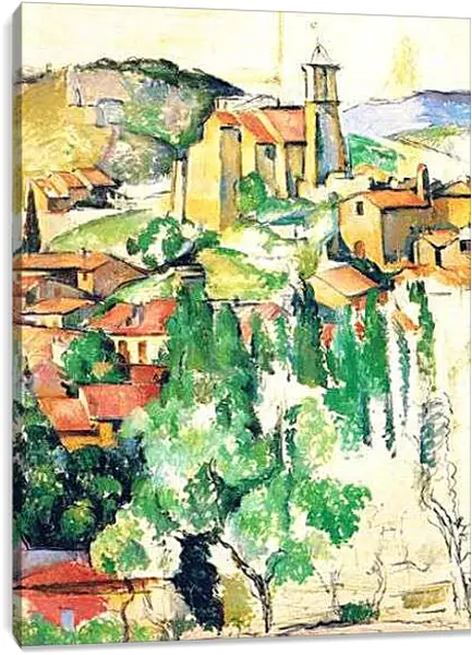 Постер на подрамнике - Vue de Gardanne. Поль Сезанн