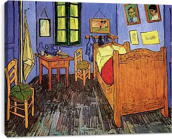 Постер на подрамнике - Vincent s Bedroom in Arles. Винсент Ван Гог
