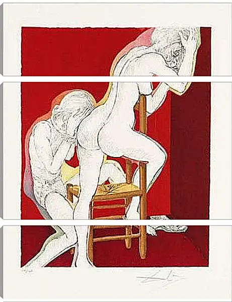 Модульная картина - Three plays by the Marquis de Sade. Сальвадор Дали