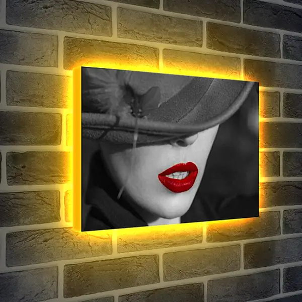 Лайтбокс световая панель - Яркая помада