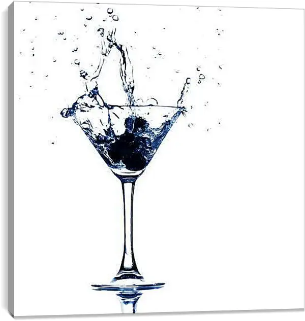 Постер на подрамнике - Мартини. Всплеск Свежести.
