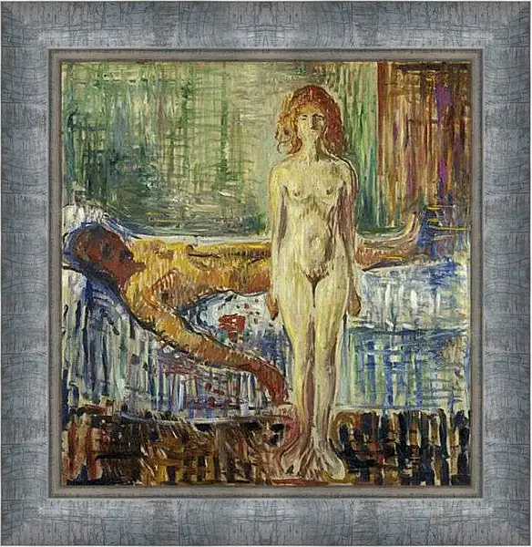 Картина в раме - The Death of Marat II. Эдвард Мунк