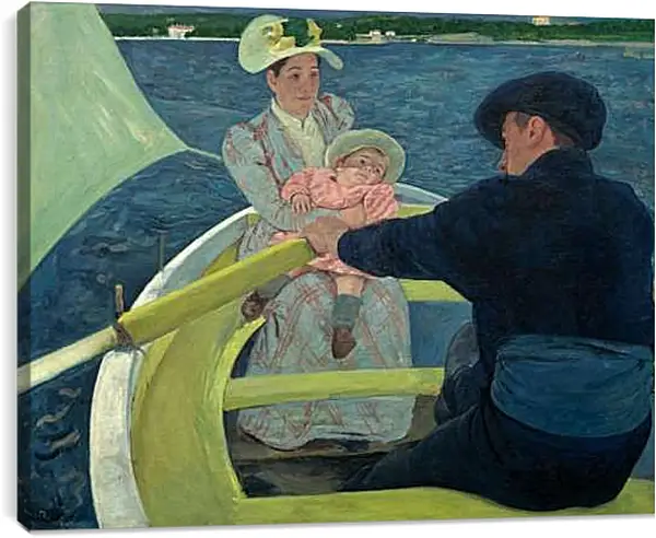 Постер на подрамнике - The Boating Party. Кэссетт (Кассатт) Мэри Стивенсон