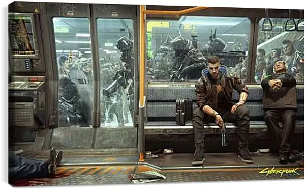 Постер на подрамнике - Cyberpunk 2077