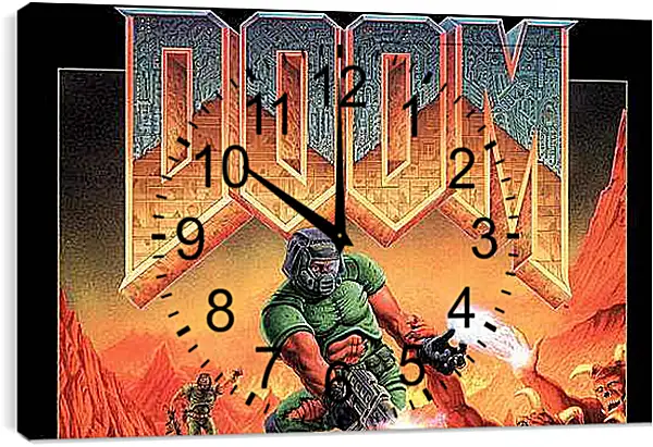 Часы картина - Doom
