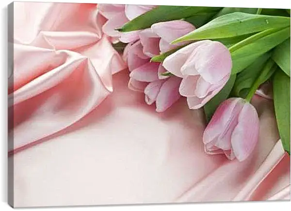 Постер на подрамнике - Букет тюльпанов