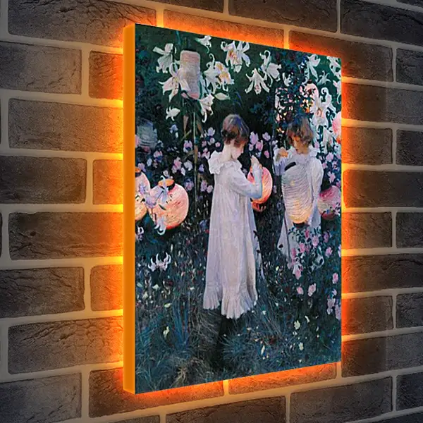 Лайтбокс световая панель - Carnation, Lily, Lily, Rose - Гвоздика, лилия, лилия, роза. Джон Сингер Сарджент