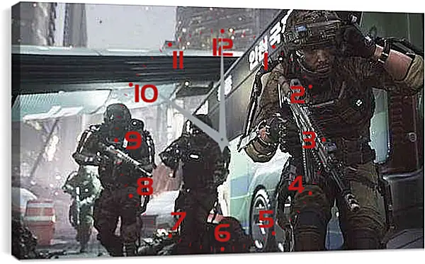 Часы картина - Call Of Duty: Advanced Warfare