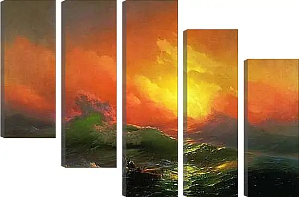 Модульная картина - Девятый вал. Иван Айвазовский