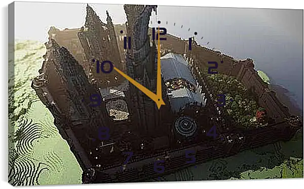 Часы картина - Minecraft