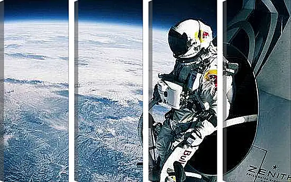 Модульная картина - Космонавт на орбите