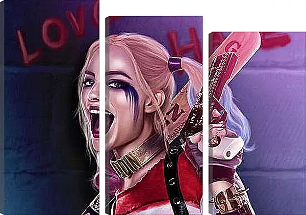 Модульная картина - Отряд самоубийц. Харли Квинн