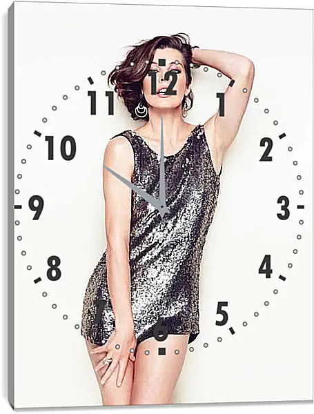 Часы картина - Милла Йовович. Milla Jovovich