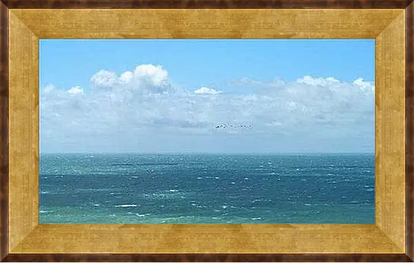 Картина в раме - Шторм на море