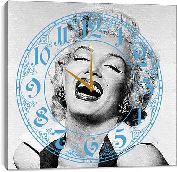 Часы картина - Мерилин смеётся