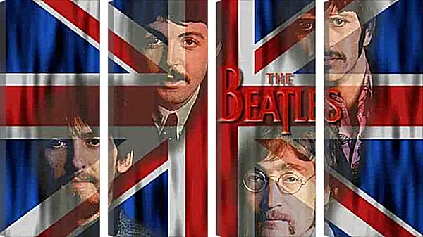 Модульная картина - The Beatles - Битлз Модульная картина - The Beatles - Битлз