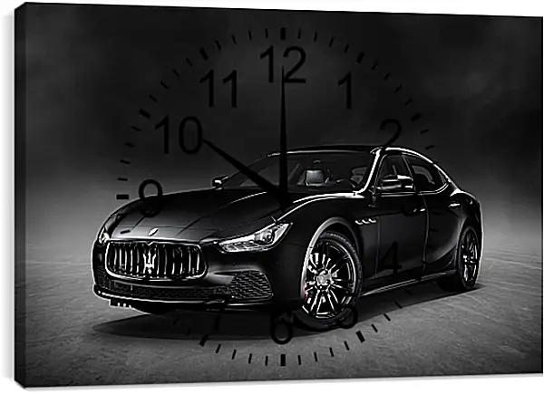 Часы картина - Maserati Ghibli Часы картина - Maserati Ghibli