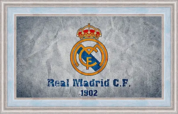 Картина в раме - Эмблема Реал Мадрид. Real Madrid. Картина в раме - Эмблема Реал Мадрид. Real Madrid.