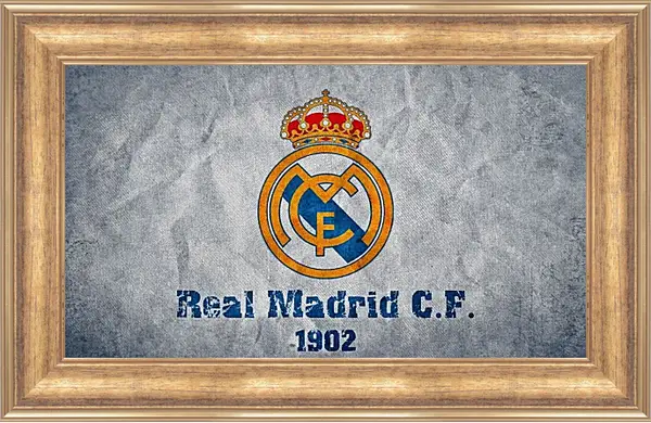 Картина в раме - Эмблема Реал Мадрид. Real Madrid. Картина в раме - Эмблема Реал Мадрид. Real Madrid.