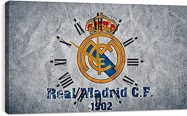 Часы картина - Эмблема Реал Мадрид. Real Madrid. Часы картина - Эмблема Реал Мадрид. Real Madrid.