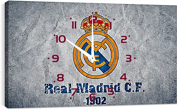 Часы картина - Эмблема Реал Мадрид. Real Madrid. Часы картина - Эмблема Реал Мадрид. Real Madrid.