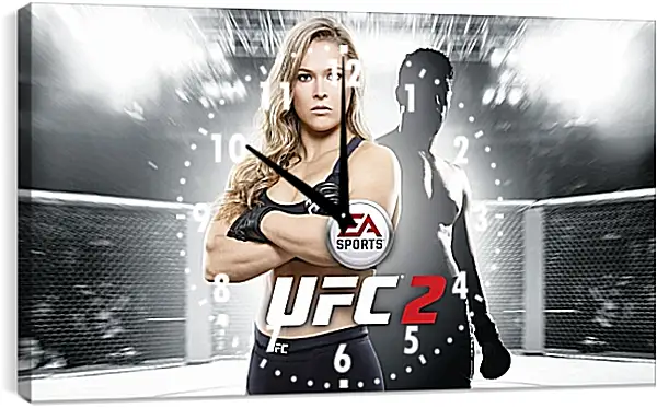 Часы картина - UFC. Ронда Роузи. EA Sports Часы картина - UFC. Ронда Роузи. EA Sports