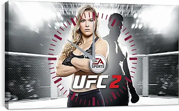 Часы картина - UFC. Ронда Роузи. EA Sports Часы картина - UFC. Ронда Роузи. EA Sports