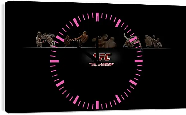 Часы картина - UFC. Часы картина - UFC.