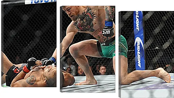 Модульная картина - UFC. MMA. Конор МакГрегор в бою. Модульная картина - UFC. MMA. Конор МакГрегор в бою.