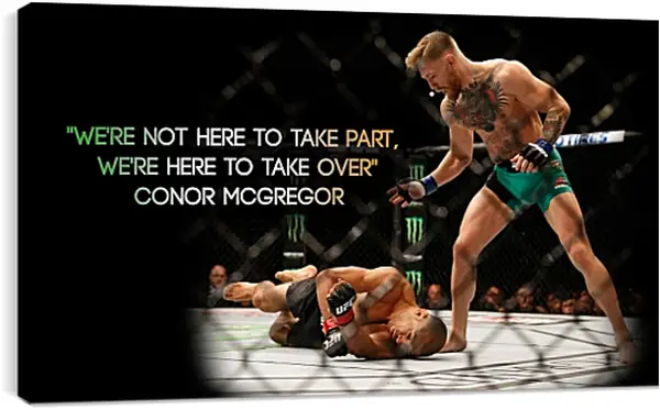 Постер на подрамнике - UFC. MMA. Бой. Конор МакГрегор. Постер на подрамнике - UFC. MMA. Бой. Конор МакГрегор.