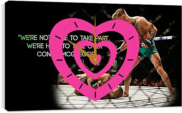 Часы картина - UFC. MMA. Бой. Конор МакГрегор. Часы картина - UFC. MMA. Бой. Конор МакГрегор.