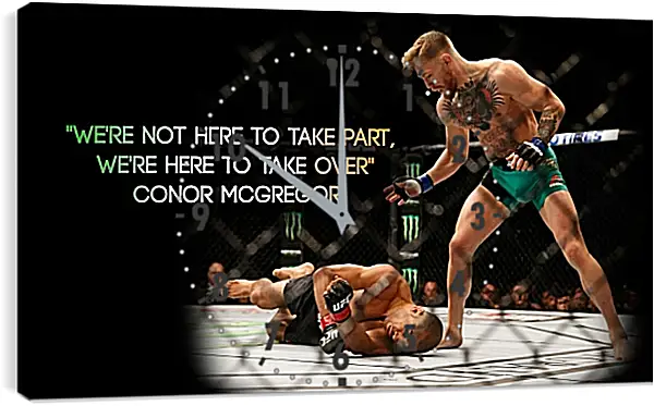 Часы картина - UFC. MMA. Бой. Конор МакГрегор. Часы картина - UFC. MMA. Бой. Конор МакГрегор.