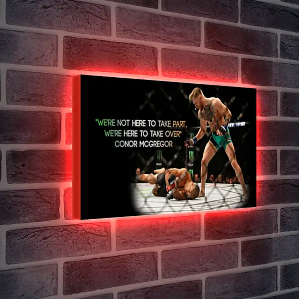 Лайтбокс световая панель - UFC. MMA. Бой. Конор МакГрегор. Лайтбокс световая панель - UFC. MMA. Бой. Конор МакГрегор.