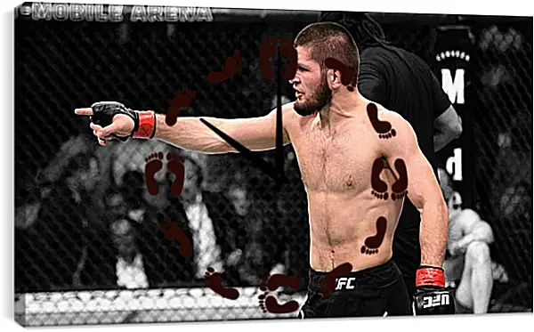 Часы картина - UFC. MMA. Хабиб Нурмагомедов. Часы картина - UFC. MMA. Хабиб Нурмагомедов.