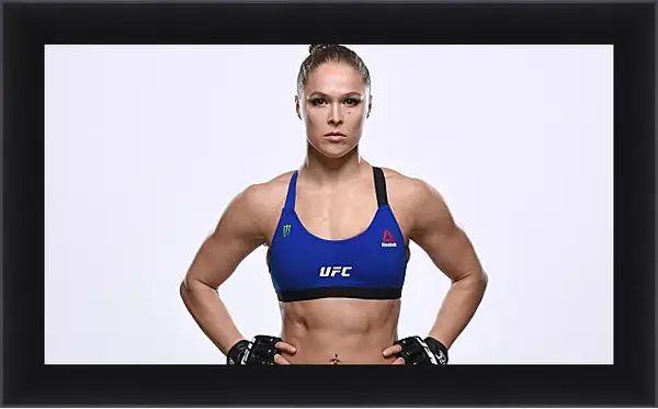Картина в раме - UFC. MMA. Ронда Роузи. Картина в раме - UFC. MMA. Ронда Роузи.