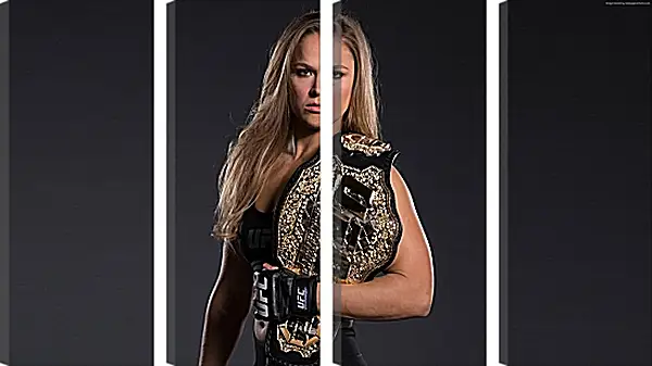 Модульная картина - UFC. MMA. Ронда Роузи с поясом. Модульная картина - UFC. MMA. Ронда Роузи с поясом.