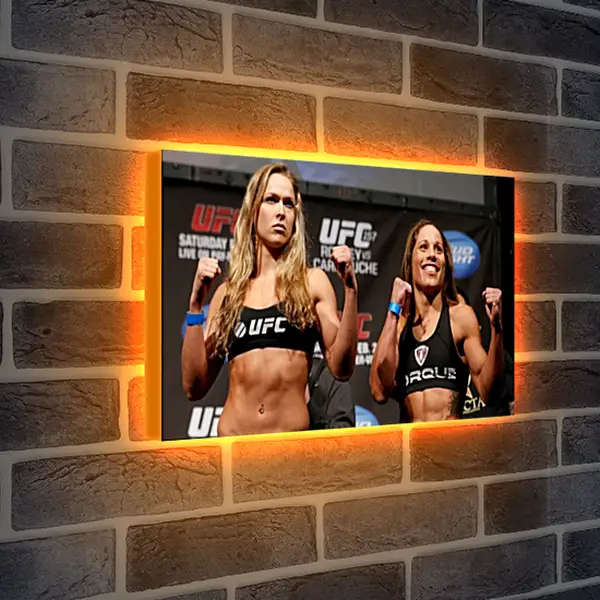Лайтбокс световая панель - UFC. MMA. Ронда Роузи перед боем. Лайтбокс световая панель - UFC. MMA. Ронда Роузи перед боем.