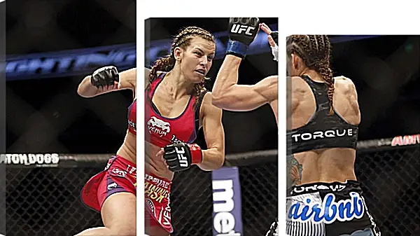 Модульная картина - UFC. MMA. Бой. Девушки. Модульная картина - UFC. MMA. Бой. Девушки.