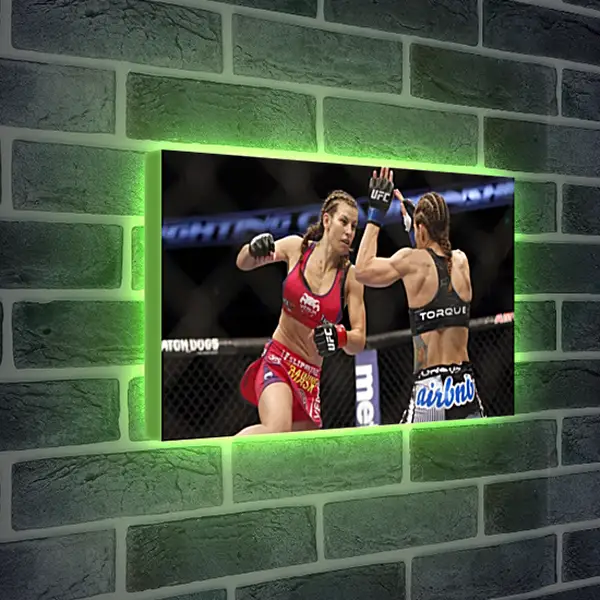 Лайтбокс световая панель - UFC. MMA. Бой. Девушки. Лайтбокс световая панель - UFC. MMA. Бой. Девушки.