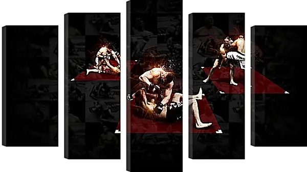 Модульная картина - UFC. MMA. Приёмы. Модульная картина - UFC. MMA. Приёмы.