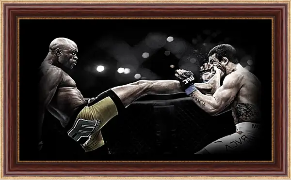 Картина в раме - UFC. MMA. Андерсон Сильва. Картина в раме - UFC. MMA. Андерсон Сильва.