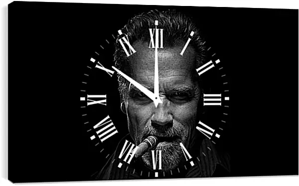 Часы картина - Арнольд Шварценеггер (Arnold Schwarzenegger) Часы картина - Арнольд Шварценеггер (Arnold Schwarzenegger)